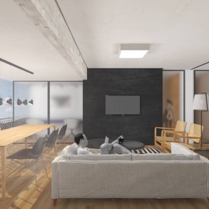 Estar com portas fechadas. (Ar:Co – Arquitetura Cooperativa).