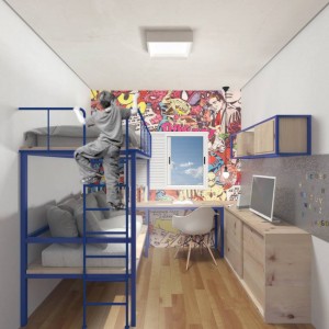 Quarto menino. (Ar:Co – Arquitetura Cooperativa).