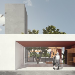 Acesso principal. (Ar:Co – Arquitetura Cooperativa).