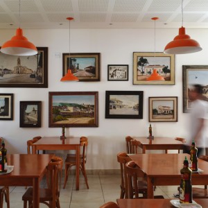 Detalhe da disposção dos quadros.