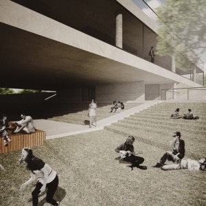 Praça de Estar / Convivência. (Ar:Co – Arquitetura Cooperativa).