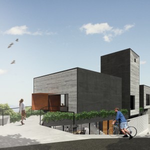 Acesso de pedestres. (Ar:Co – Arquitetura Cooperativa).