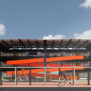 Praça de acesso a CEI. ERA UMA VEZ UM LUGAR… Um lugar que tinha o poder de juntar muita gente comprometida com a melhoria da qualidade de vida daquele lugar e, a partir dele, em melhorar a vida em muitos outros lugares do mundo. (Ar:Co – Arquitetura Cooperativa).