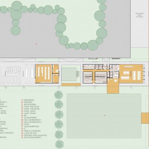Etapa 1: Implantação do Bloco Administrativo / Serviços. (Ar:Co – Arquitetura Cooperativa).