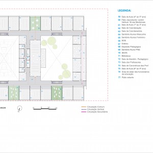 Pavimento Superior. (Ar:Co – Arquitetura Cooperativa).