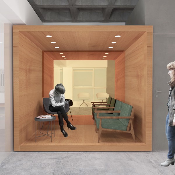 Vista da Recepção. (Ar:Co – Arquitetura Cooperativa).