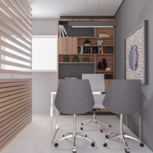 Proposta para a Sala de Atendimento 3. (Ar:Co – Arquitetura Cooperativa).