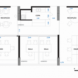 Planta de Layout. (Ar:Co – Arquitetura Cooperativa).