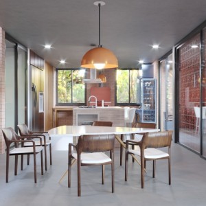 Vista da Sala de Jantar. (Ar:Co – Arquitetura Cooperativa),