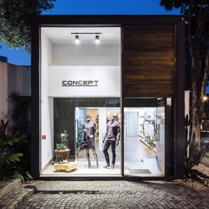 Vista Noturna do acesso da Rua Capitão Manoel Rudge. (Ar:Co – Arquitetura Cooperativa).