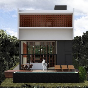 Vista Posterior. (Ar:Co – Arquitetura Cooperativa).