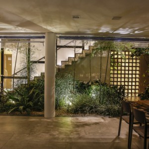 Vista do Jardim interno. (Ar:Co – Arquitetura Cooperativa).