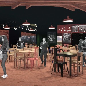 Vista do Salão 2. (Ar:Co-Arquitetura Cooperativa).