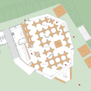 Planta. (Ar:Co-Arquitetura Cooperativa).