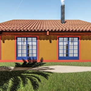 Vista da Fachada. (Ar:Co – Arquitetura Cooperativa).