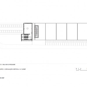 Planta do 2º Pavimento. (Ar:Co – Arquitetura Cooperativa).