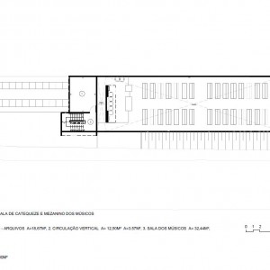 Planta do 1º Pavimento. (Ar:Co – Arquitetura Cooperativa).