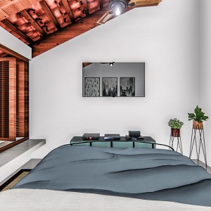 Vista da Suíte. (Ar:Co – Arquitetura Cooperativa).