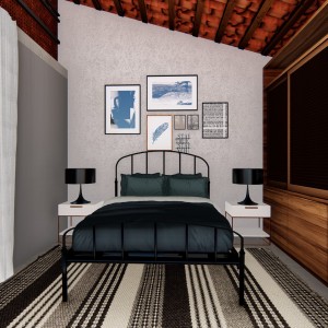 VIsta do Dormitório. (Ar:Co – Arquitetura Cooperativa).