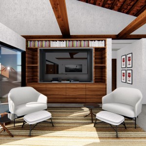 Detalhe da Sala de Estar. (Ar:Co – Arquitetura Cooperativa).