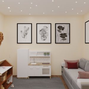 Quarto de Hóspedes. (Ar:Co – Arquitetura Cooperativa).