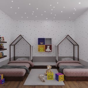 Suíte Infantil. (Ar:Co – Arquitetura Cooperativa).ooperativa).