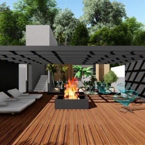 Deck Pavimento Superior. (Ar:Co – Arquitetura Cooperativa).