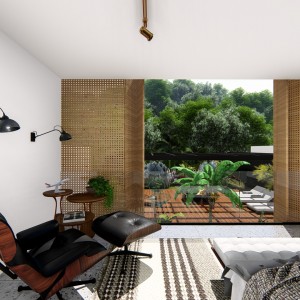 Suíte. (Ar:Co – Arquitetura Cooperativa).