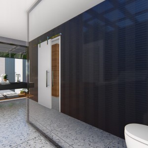 Banheiro. (Ar:Co – Arquitetura Cooperativa).. (Ar:Co – Arquitetura Cooperativa).