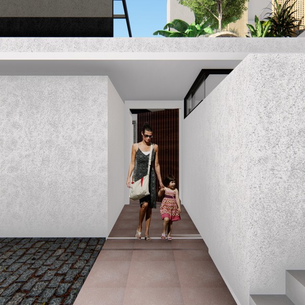 Acesso Casa. (Ar:Co – Arquitetura Cooperativa).