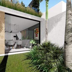 jardim Suíte. (Ar:Co – Arquitetura Cooperativa).