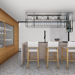 Cozinha. (Ar:Co – Arquitetura Cooperativa).