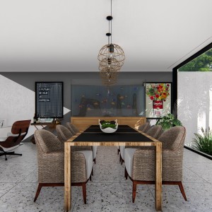 Sala de Jantar. (Ar:Co – Arquitetura Cooperativa).