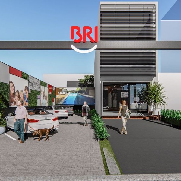 Fachada Frontal. (Ar:Co-Arquitetura Cooperativa).