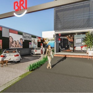 Vista da área externa. (Ar:Co-Arquitetura Cooperativa).