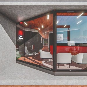 Acesso ao edifício. (Ar:Co-Arquitetura Cooperativa).