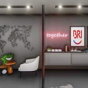 Vista da Sala de Atendimento / Reuniões. (Ar:Co-Arquitetura Cooperativa).