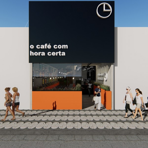 Fachada Frontal. (Ar.Co – Arquitetura Cooperativa).