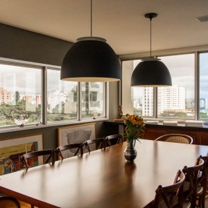 Vista da Sala de Jantar. (Ar:Co- Arquitetura Cooperativa).