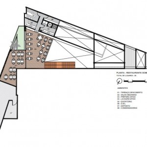 Layout do Pavimento Superior. (Ar:Co – Arquitetura Cooperativa).
