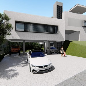 Fachada Frontal. (Ar:Co – Arquitetura Cooperativa).