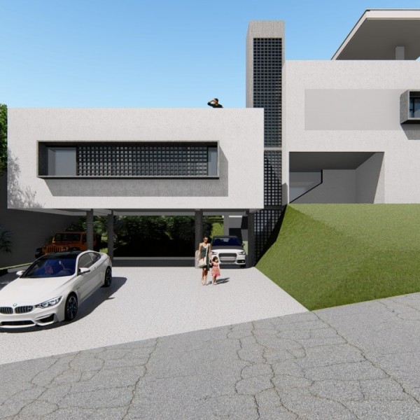 Fachada Frontal. (Ar:Co – Arquitetura Cooperativa).