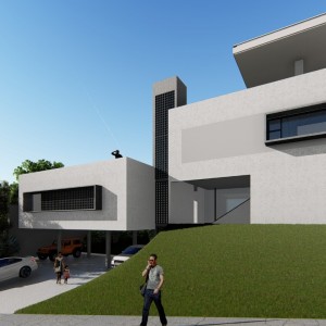 Fachada Frontal. (Ar:Co – Arquitetura Cooperativa).