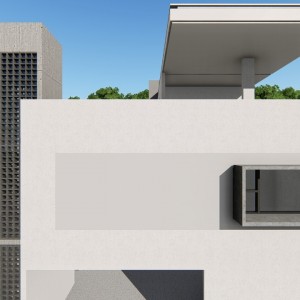 Fachada frontal do edifício existente. (Ar:Co – Arquitetura Cooperativa).