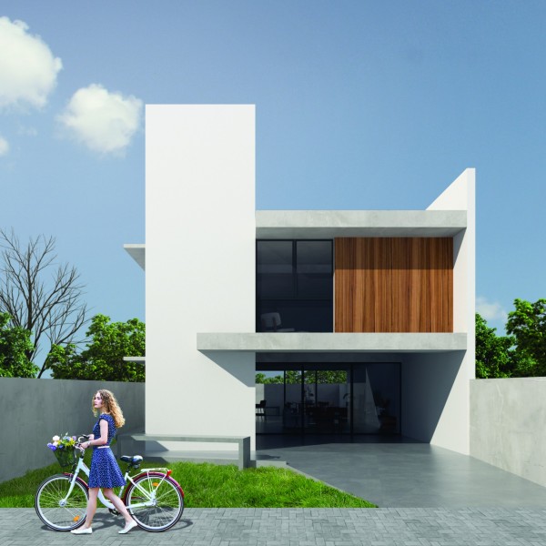 Fachada Frontal. (Ar:Co – Arquitetura Cooperativa).