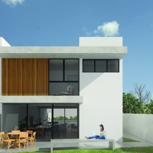 Fachada Posterior. (Ar:Co – Arquitetura Cooperativa).