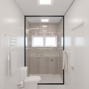 Banheiro 2. (Ar:Co – Arquitetura Cooperativa).