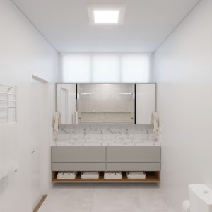 Banheiro 3. (Ar:Co – Arquitetura Cooperativa).