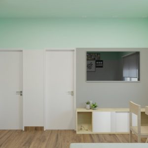 Dormitório 1. (Ar:Co – Arquitetura Cooperativa).