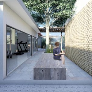 Estar/Jabuticabeira. (Ar:Co – Arquitetura Cooperativa).